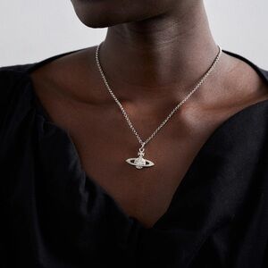 Vivienne Westwood Silver Orb Necklace 16”
